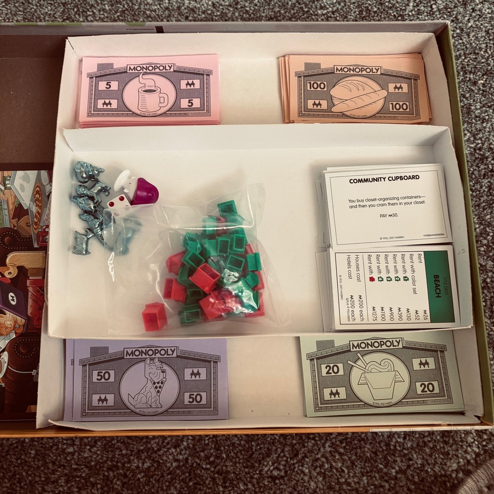 Hasbro Monopoly At Home Reality Board Game 2021 Edition F3184 Parker Brothers